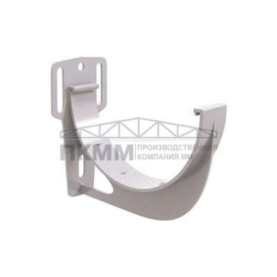 Кронштейн желоба slider ПВХ 120х60 RAL 9003 белый