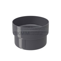 Муфта трубы соединительная ПВХ RAL 7024 графит Муфта трубы соединительная ПВХ RAL 7024 графит