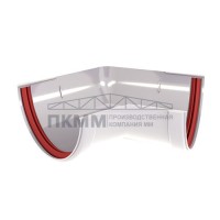 Угол желоба 135 град. ПВХ 120х60 RAL 9003 белый Угол желоба 135 град. ПВХ 120х60 RAL 9003 белый