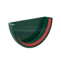 Заглушка желоба универсальная ПВХ 120х60 RAL 6005 зелёный Заглушка желоба универсальная ПВХ 120х60 RAL 6005 зелёный