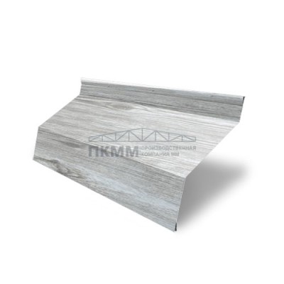 Ламель забор жалюзи Г 35х135-0,45 Print Elite Snow Wood