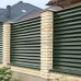 Ламель забор жалюзи Г 35х135-0,5 GreenСoat Pural RAL 6020