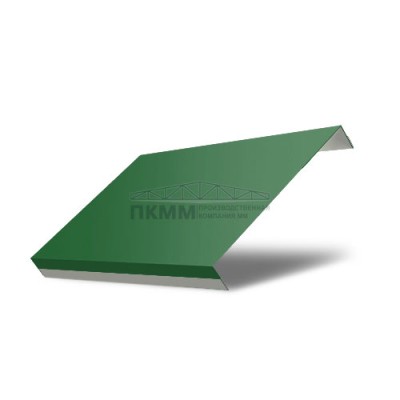 Ламель забор жалюзи П обратная 150-0,45 Полиэстер с пленкой RAL6002