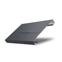 Ламель забор жалюзи П лицевая 150-0,45 Полиэстер с пленкой RAL7024