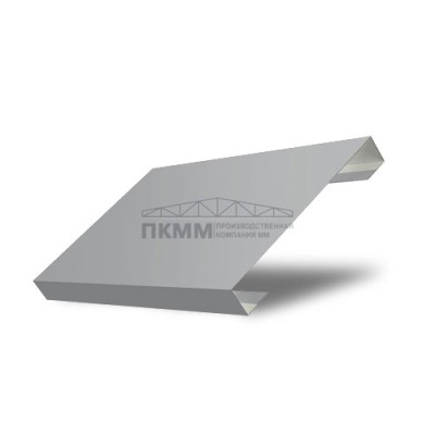 Ламель забор жалюзи П лицевая 150-0,5 Satin с пленкой RAL7004