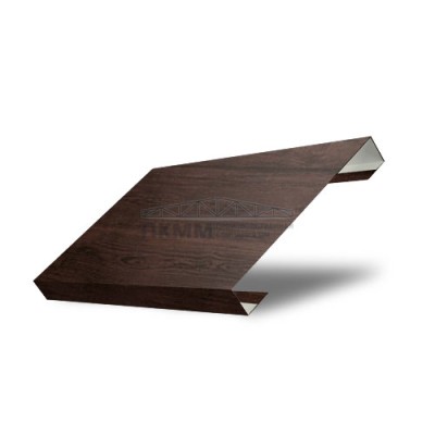 Ламель забор жалюзи П лицевая 150-0,45 Print Elite Choco Wood