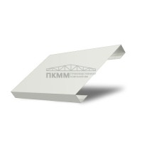 Ламель забор жалюзи П лицевая 125-0,45 Полиэстер с пленкой RAL9003