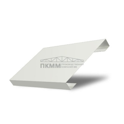 Ламель забор жалюзи П лицевая 125-0,45 Полиэстер с пленкой RAL9003