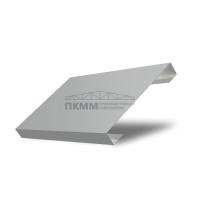 Ламель забор жалюзи П лицевая 125-0,45 Полиэстер с пленкой RAL9006