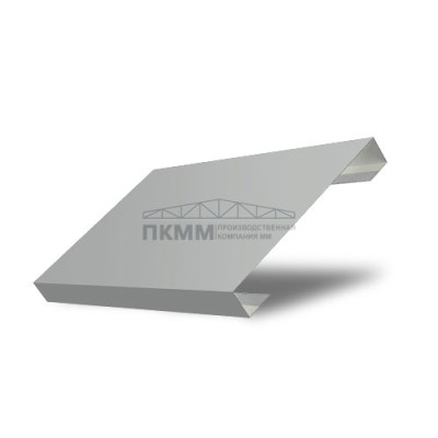 Ламель забор жалюзи П лицевая 125-0,45 Полиэстер с пленкой RAL9006