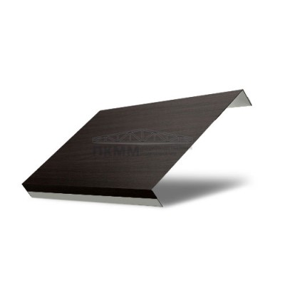 Ламель забор жалюзи П обратная 150-0,45 Print Elite Coffee Wood