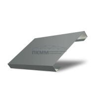 Ламель забор жалюзи П лицевая 150-0,45 Полиэстер с пленкой RAL7005