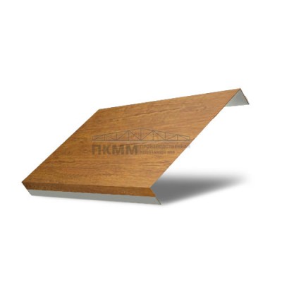 Ламель забор жалюзи П обратная 150-0,45 Print Elite Golden Wood