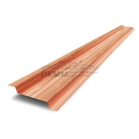 Ламель забор жалюзи Z 46х135-0,5 ECOSTEEL Кедр