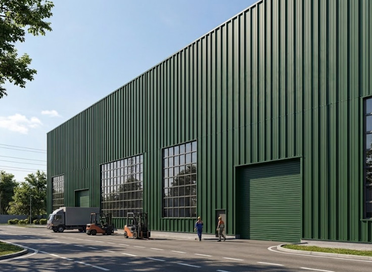 Облицовка сельскохозяйственного ангара