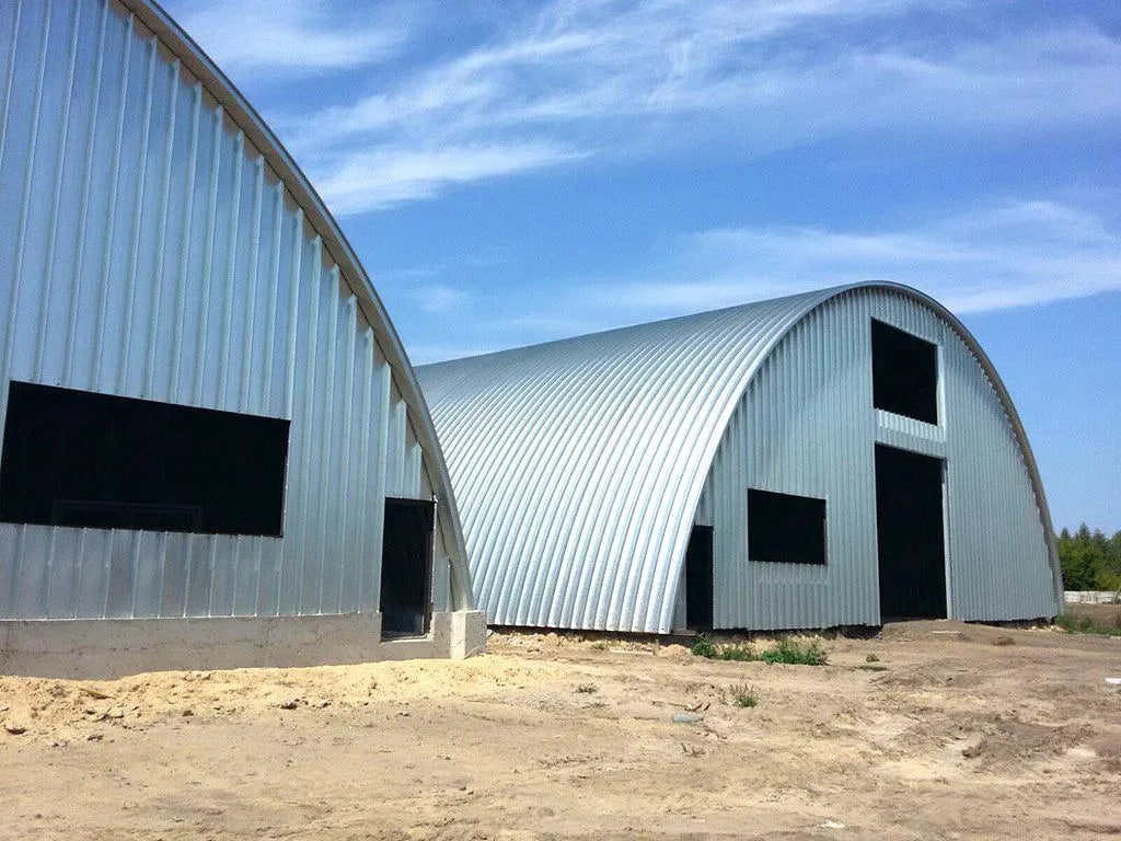 Внешний вид изогнутого кровельного покрытия